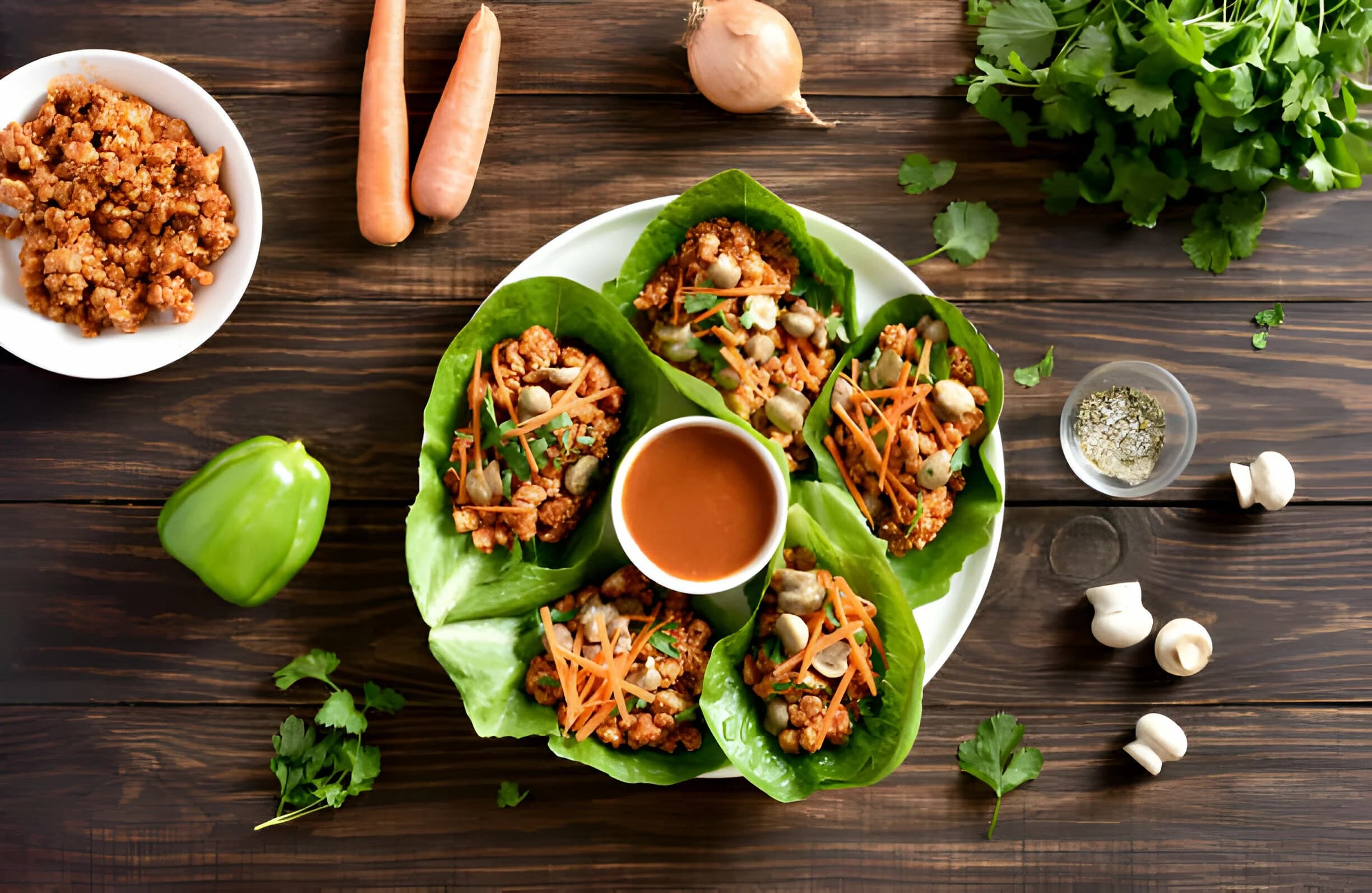 Keto Buffalo Chicken Lettuce Wraps