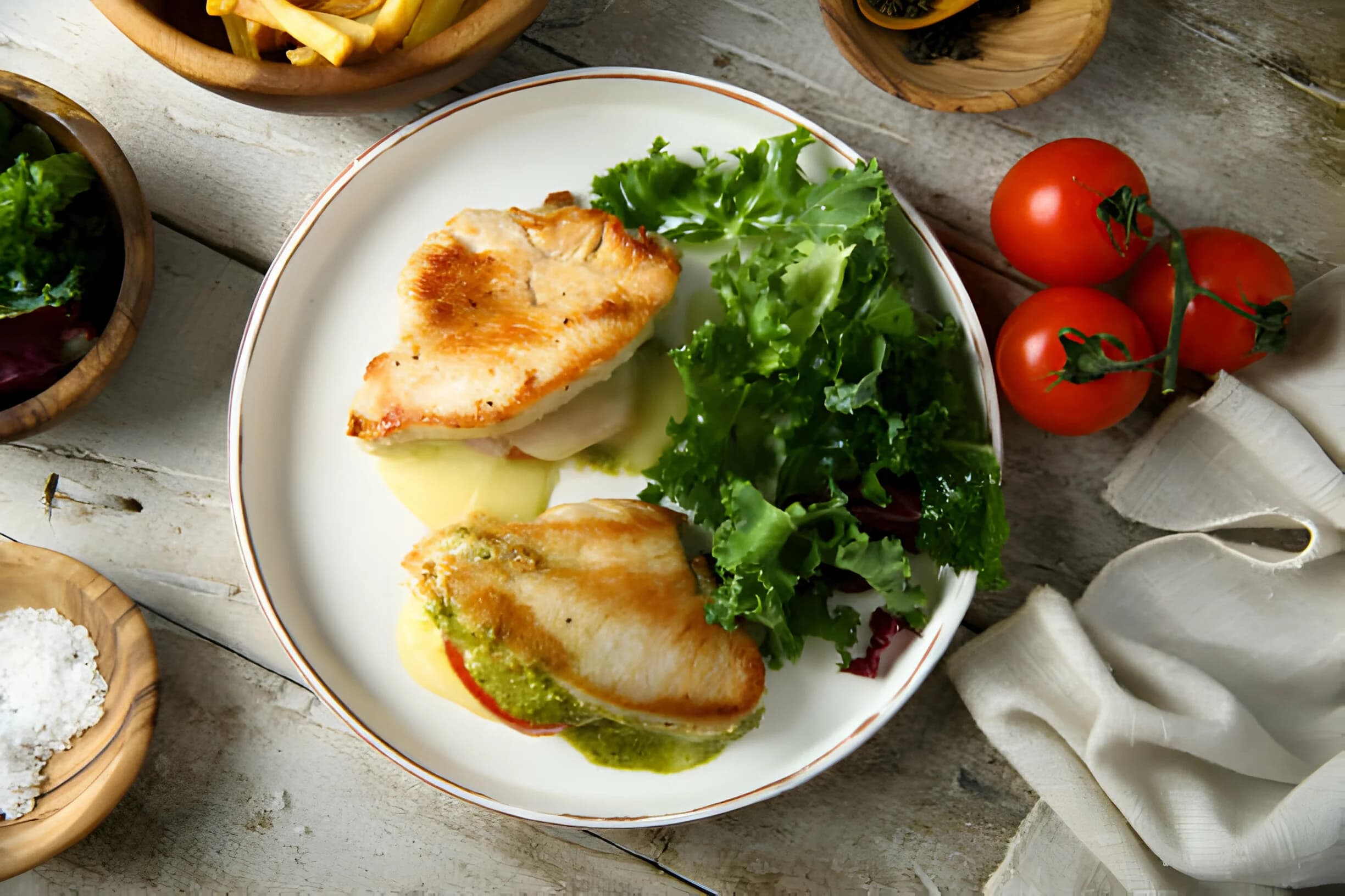 Keto Pesto Stuffed Chicken