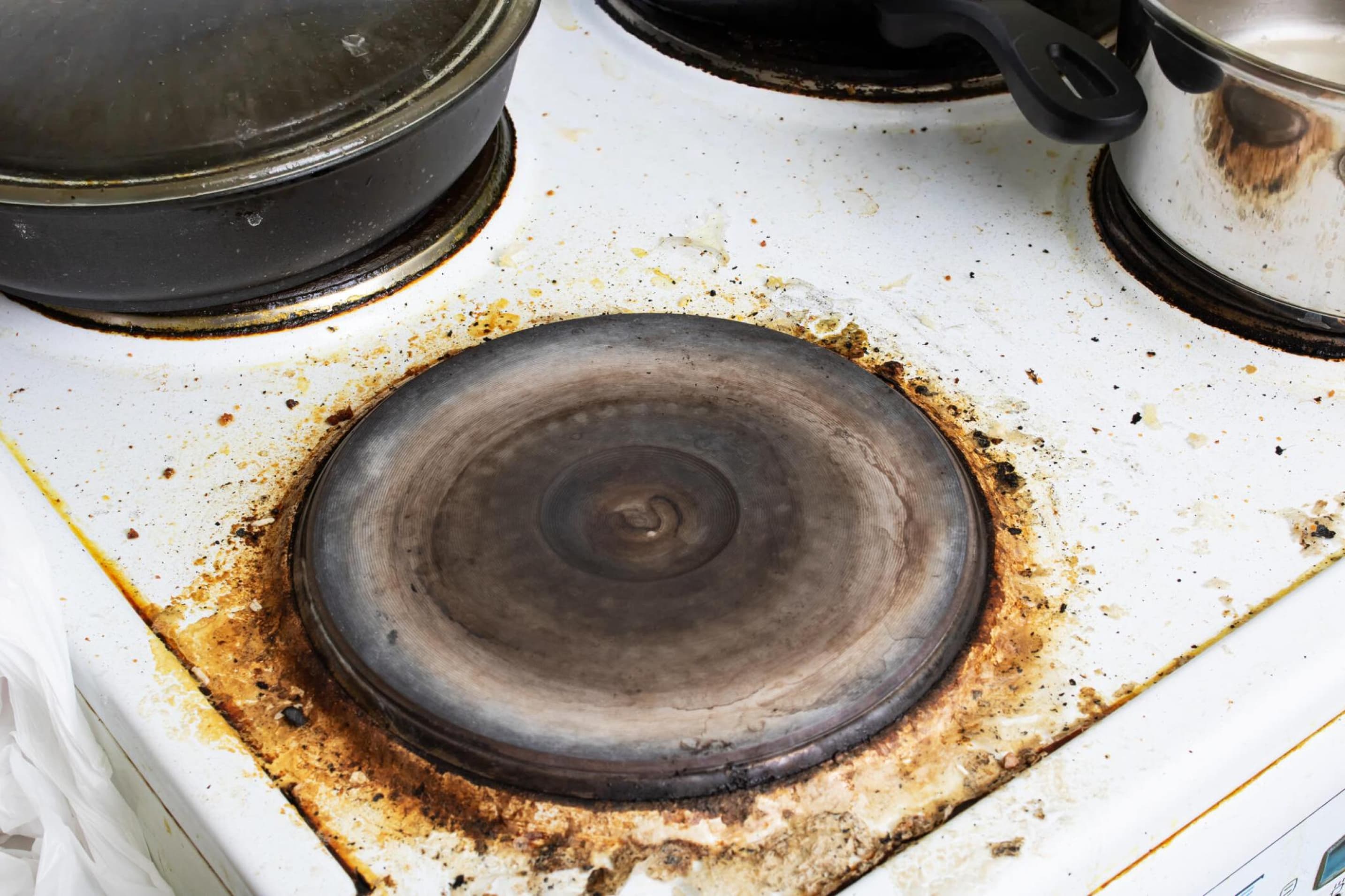 how to remove rust from electric stove
