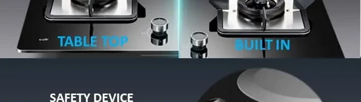 The C821G shown both on a counter and built in