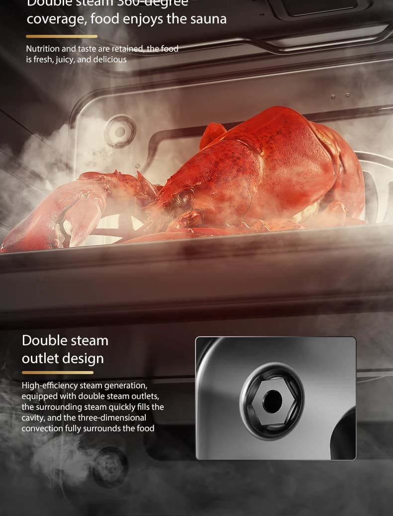 A lobster steaming inside the VA05