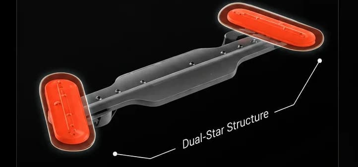 The DWID3 telescopic spray arm with its two satellite heads